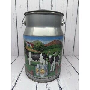 Collectible 4th Edition Chupa Chups Ice Cream Lollipops Milk Can Tin
